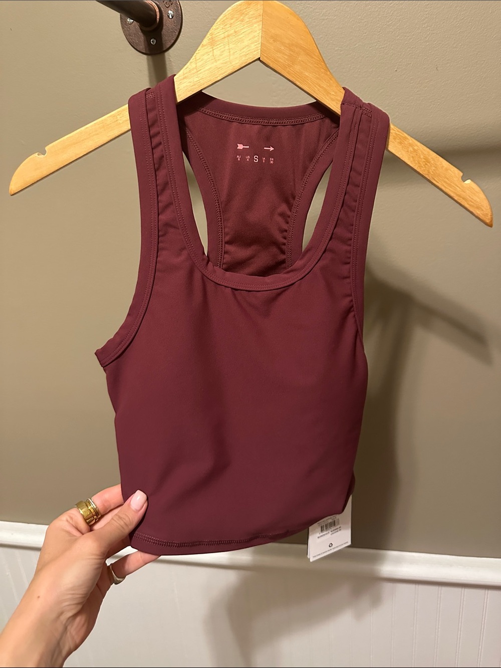 The Upside Burgundy Racerback Tank Top